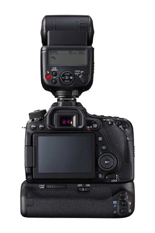Canon EOS 80D mit Batterie-Griff BG E14 und Speedlite 430EX-III-RT