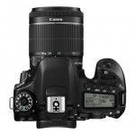 Canon EOS 80D mit EF-S 18-55 IS STM - Draufsicht
